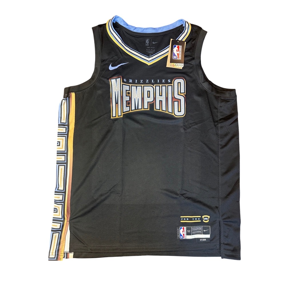 Nike Memphis Grizzlies City Edition Swingman Jersey Black Mens Size 52 XL NEW